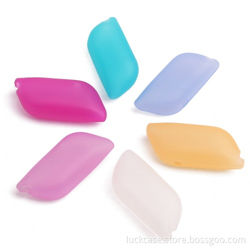 Luckcase Colorful Silicone Toothbrush Holder Case For Traveling Hiking Camping